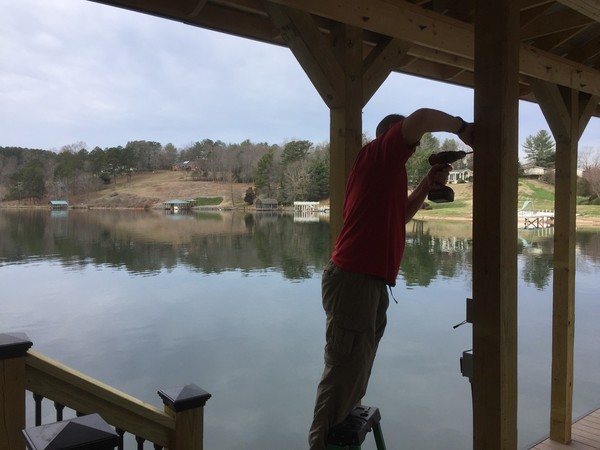 Wiring New Dock & Boat Lift in Hickory, NC (3)