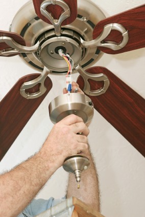 Ceiling fan install in Newton, NC by Tri-City Electric of North Carolina, LLC.