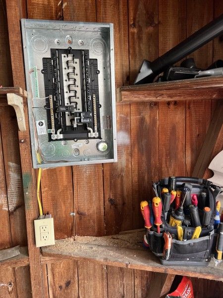 Garage Panel for RV Outlet and Tesla Charger Installation in Hickory, NC (1)