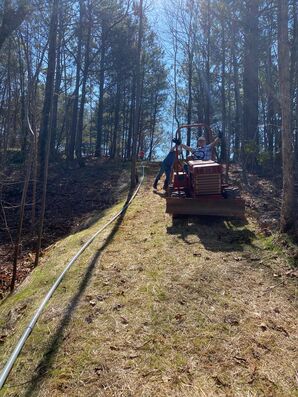 Trenching for Network wiring in Hickory, NC (2)