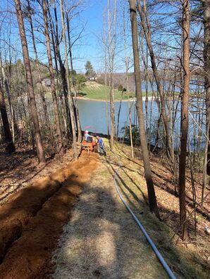 Trenching for Network wiring in Hickory, NC (1)