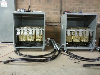 Installing Two 150kva Transformers West Penn Hardwoods in Conover, NC