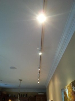 New track lighting for artwork in kitchen in Gastonia, NC